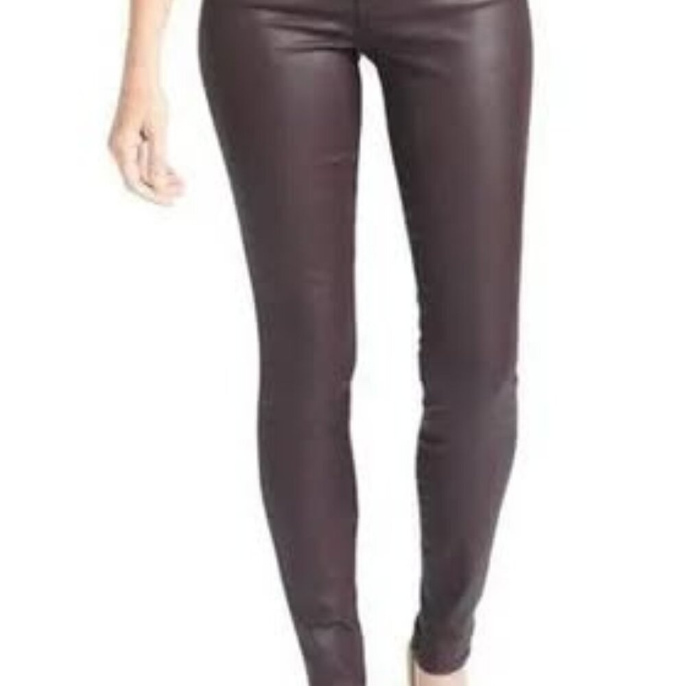 KUT Burgundy Coated, Mia, Fab Ab, Toothpick Skinny